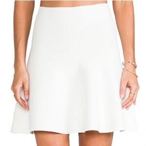 BCBGMaxAzria White Skater Skirt